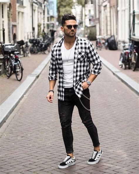 Shirt Vans Outfit Trends With Black Casual Trouser Fashion Outfits