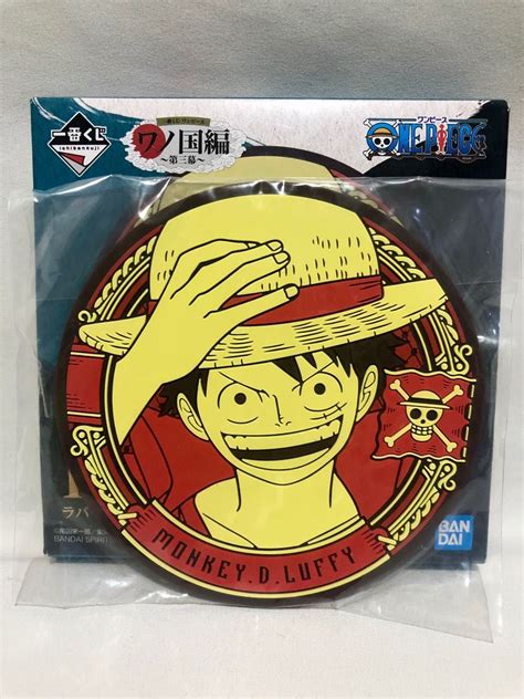 One Piece Wano Arc Act 3 Rubber Coaster Ichiban Kuji Anime Merch