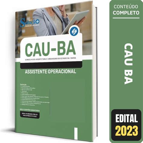 Apostila Concurso CAU BA Assistente Operacional Solução Cursos e