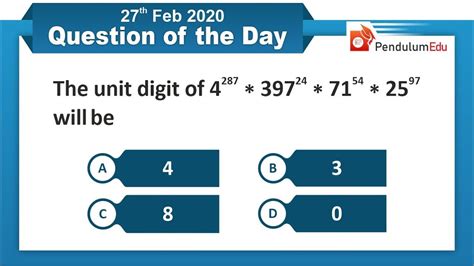 Number System Question Trick To Solve Unit Digit Question Ssc Cgl