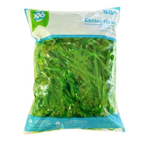 Easter Grass Plastic 3 Oz Green