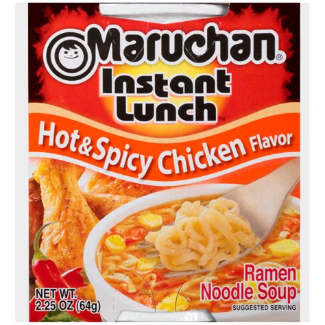 Maruchan Instant Lunch Hot Spicy Chicken Ramen Noodle Soup Oz
