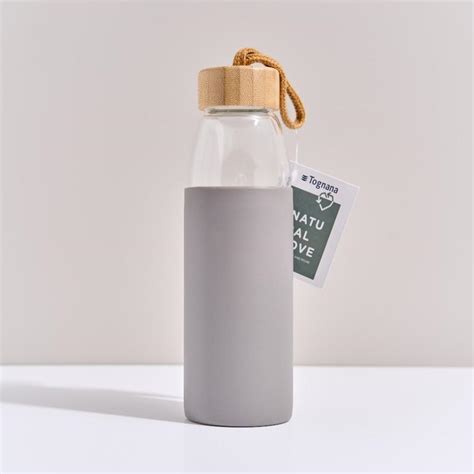 Бутылка для воды Natural Love 500 мл, серая - present-simple.by