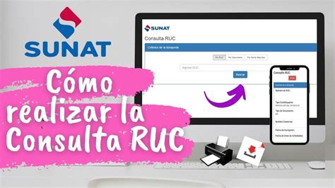 Cómo realizar la Consulta RUC SUNAT Descarga o Imprime YouTube