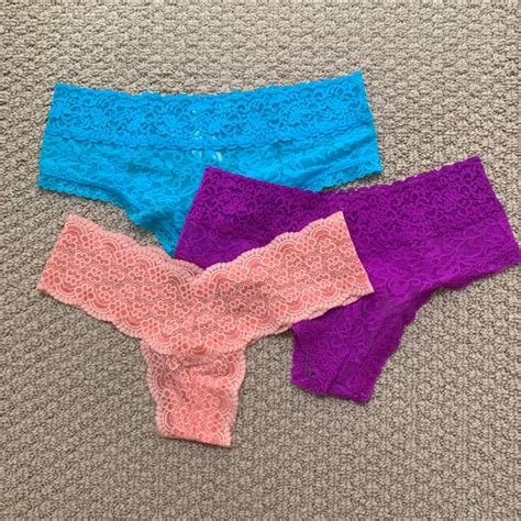 Victoria S Secret Intimates Sleepwear Set Victorias Secret Lace Bikini Panties Lot