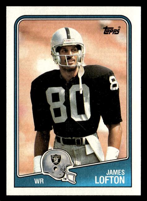 James Lofton Topps Card Los Angeles Raiders Ebay