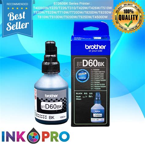 Jual Tinta Brother Bt D Bk Premium Untuk Printer Dcp T Dcp