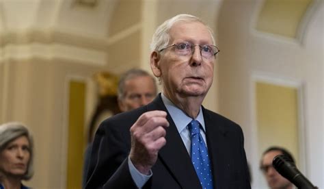 Senate Minority Leader Mitch Mcconnell Says Aid For Israel Ukraine