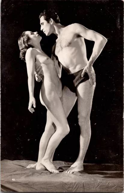 S French Nude Woman Biederer Couple Romance Original Old C Photo Postcard Picclick Uk