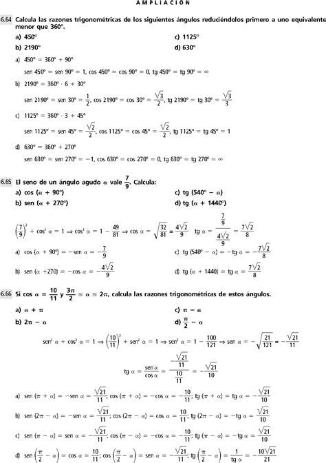 Trigonometria Ejercicios Resueltos De Secundariamatematica 4 Eso Pdf