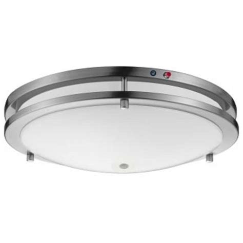 Reviews For LEDVANCE 16 In Brushed Nickel LED Selectable Flush Mount