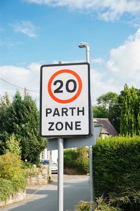 20 Mile Per Hour Zone Stock Photo Image Of Restriction 226503192