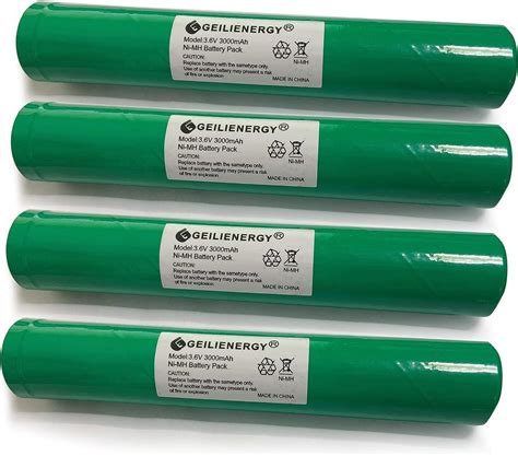 Amazon GEILIENERGY 3 6V 3000mAh Ni MH Battery 4PACK Compatible