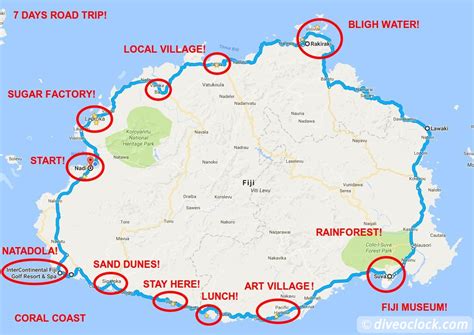 Tourist Map Of Fiji Islands 60 Photos