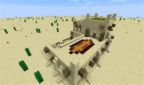 Schematic: Desert Medium House, 3 Dwellings Minecraft Map