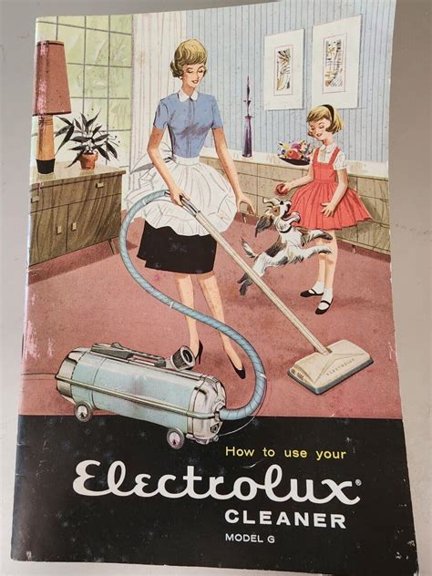 Vintage 1950s Electrolux Vacuum Cleaner Brochure Model 6 Instruction