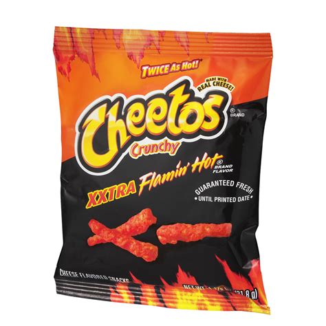 Cheetos Crunchy Xxtra Flamin Hot Cheese Flavored Snacks 1 13 Oz Bag