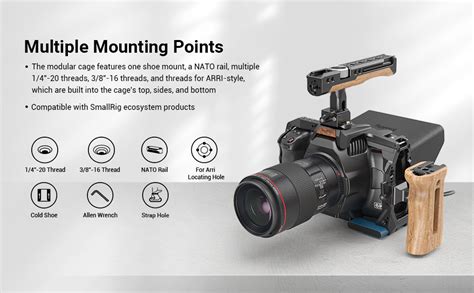 Amazon SMALLRIG Camera Cage Accessory Kit For BMPCC 6K Pro 6K