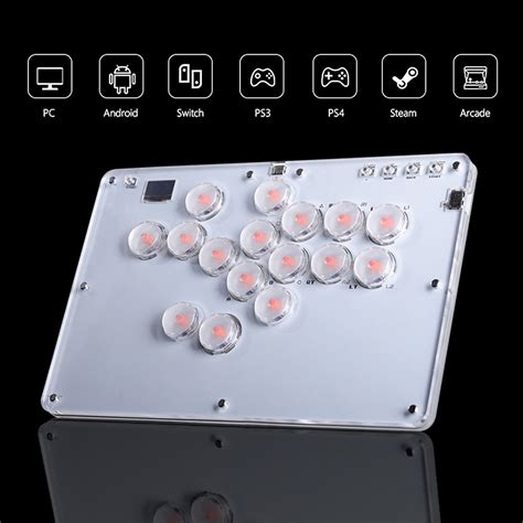 Funfortress Hitbox Arcade Fighting Video Game Hot Swap Encoder Controller Xinput Dinput Mini