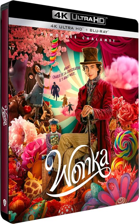 Amazon co jp Wonka 4K Ultra HD Blu Ray Édition boîtier SteelBook