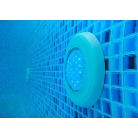 Refletor De Led Azul Para Piscina Em Abs Power L Mpadas W