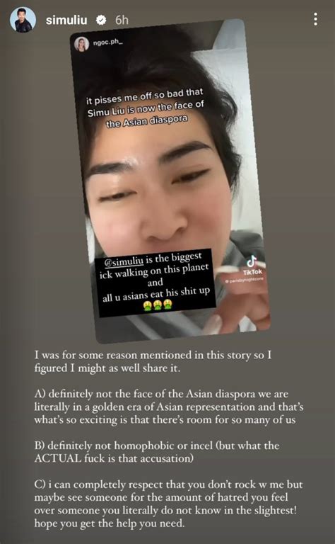 Simu Liu Roasted For Responding To TikToker's Criticisms