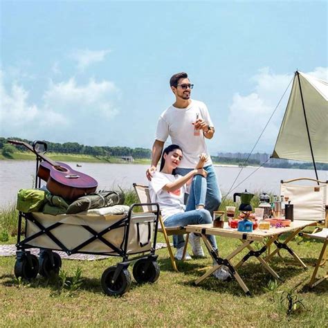 Grande Carrito Mandado Plegable Camping Multiusos Reforzado Moda De