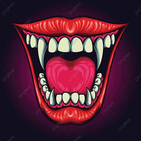 Vampire Lips Vector Design Images Dracula Sexy Lips Vampire Halloween Vector Illustrations For