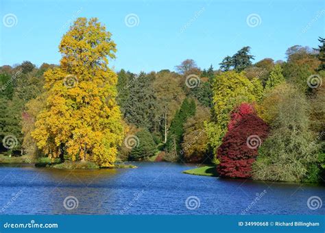 Stourhead Gardens, Wiltshire, England in Autumn Stock Photo - Image of ...