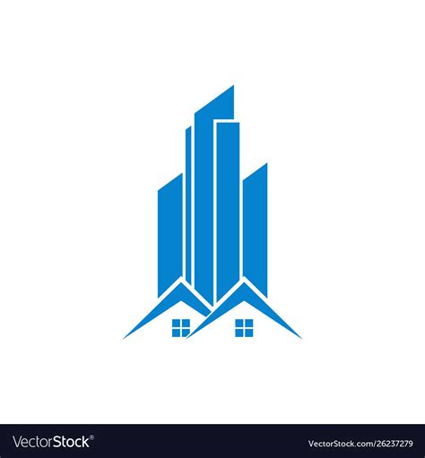 Building Logo Template Royalty Free Vector Image