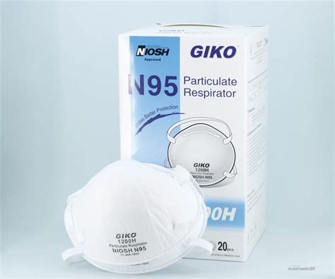 GIKO 1200H NIOSH N95 Mask Cup Shape Of 20 Packs Dust Mask N95