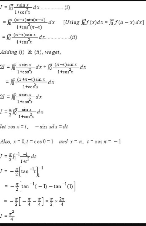 Solved Integrate X Sinx 1 Cos2x Brainly In