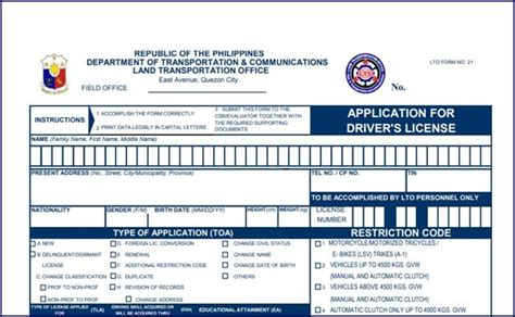 Ultimate Guide On How To Fill Up The Lto Drivers License Application Form