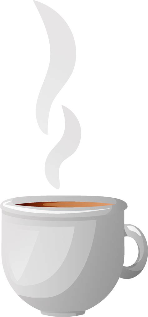 Cup Of Fresh Coffee Or Hot Tea Vector Illustration Flat Style Decorative Design For Cafeteria