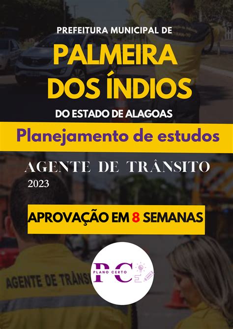 AGENTE DE TRÂNSITO PALMEIRA DOS ÍNDIOS Planejamento de estudos 3