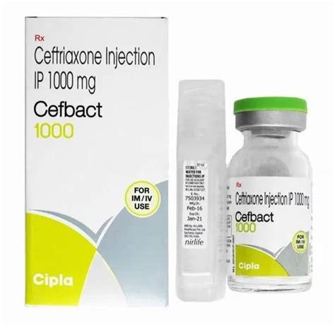 Cefbact Ceftriaxone Mg Injection At Rs Piece In