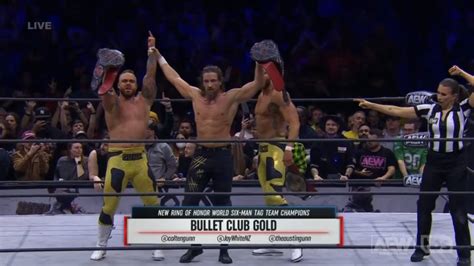 Bullet Club Gold Wins ROH Six-Man Tag Titles On 1/17 AEW Dynamite