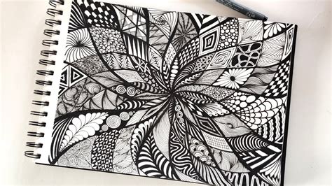 Zentangle Art Zentangle Doodle Art Zendoodle Mushroom