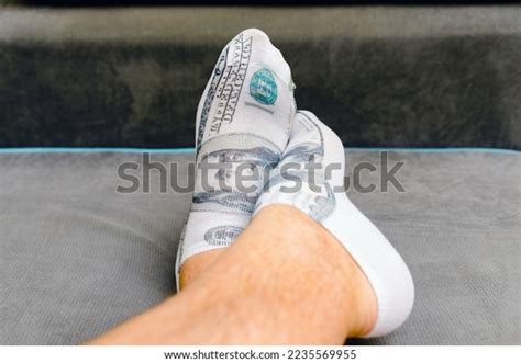 Man Naked Feet Lying Bed Image Stock Photo 2235569955 Shutterstock