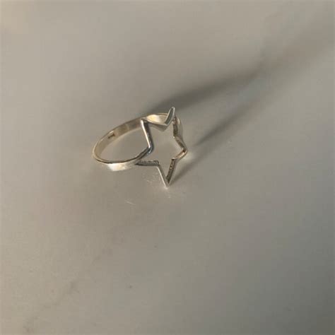 Silver Tiny Star Ring 925 Sterling Silver Star Ring Minimal Ring