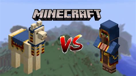 Wandering Trader Vs Llamas Minecraft Youtube