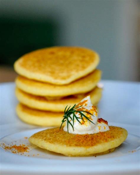 Easy One Bite Blini With Curried Sour Cream Vegan Gf Recipe Sour