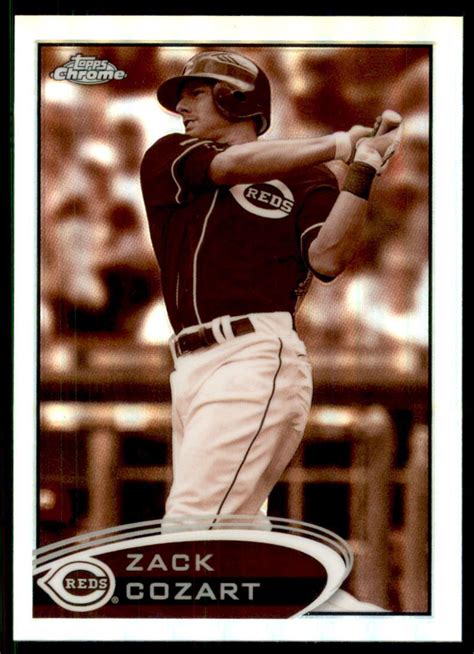 2012 Topps Chrome Sepia Refractors 42 Zack Cozart 75 EBay