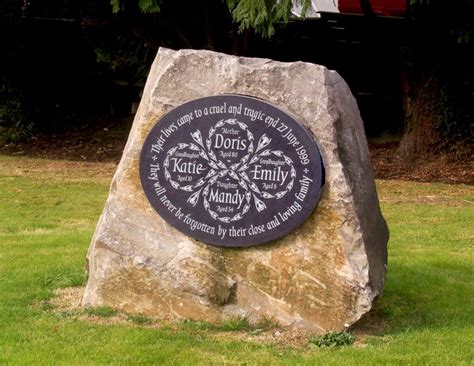 Memorial Plaque Inlaid Into A Boulder Calligraphy Artist Memorial