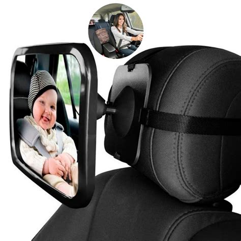 Espelho Carro Bebe - Espelho Segurança para Bebê no Carro - Fixação no Encosto | Visão Clara ...