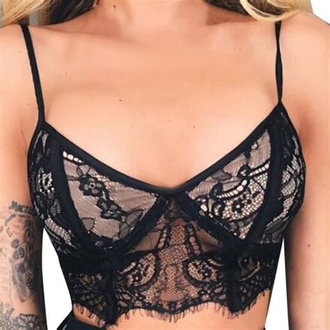 BUSTIER CORSET LINGERIE Femmes mode sexy dentelle sous vêtements