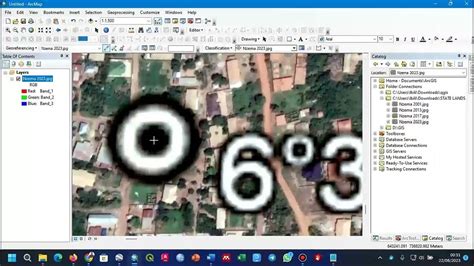 How To Georeference A Raster Image In Arcgis Arcmap Youtube