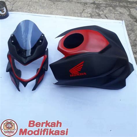 Topeng Cover Lampu Cover Kondom Tangki Pnp Honda New Cb R Facelift V