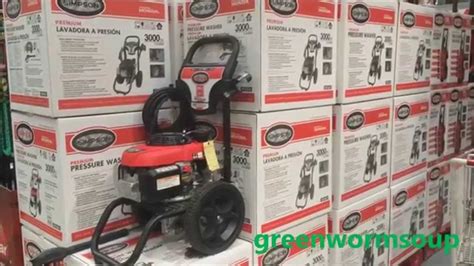 Costco 147301 Powerstroke 3000 Psi Pressure Washer Powered By Honda Box