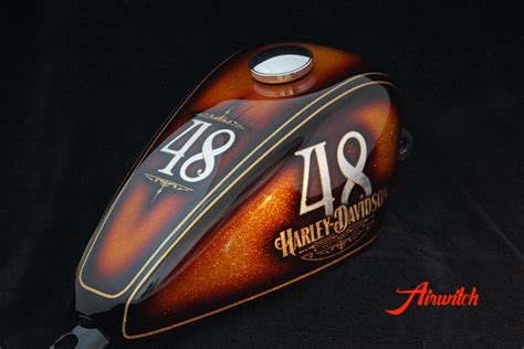 Custom Paint Harley Davidson Sportster 48 Tank Metalflakes